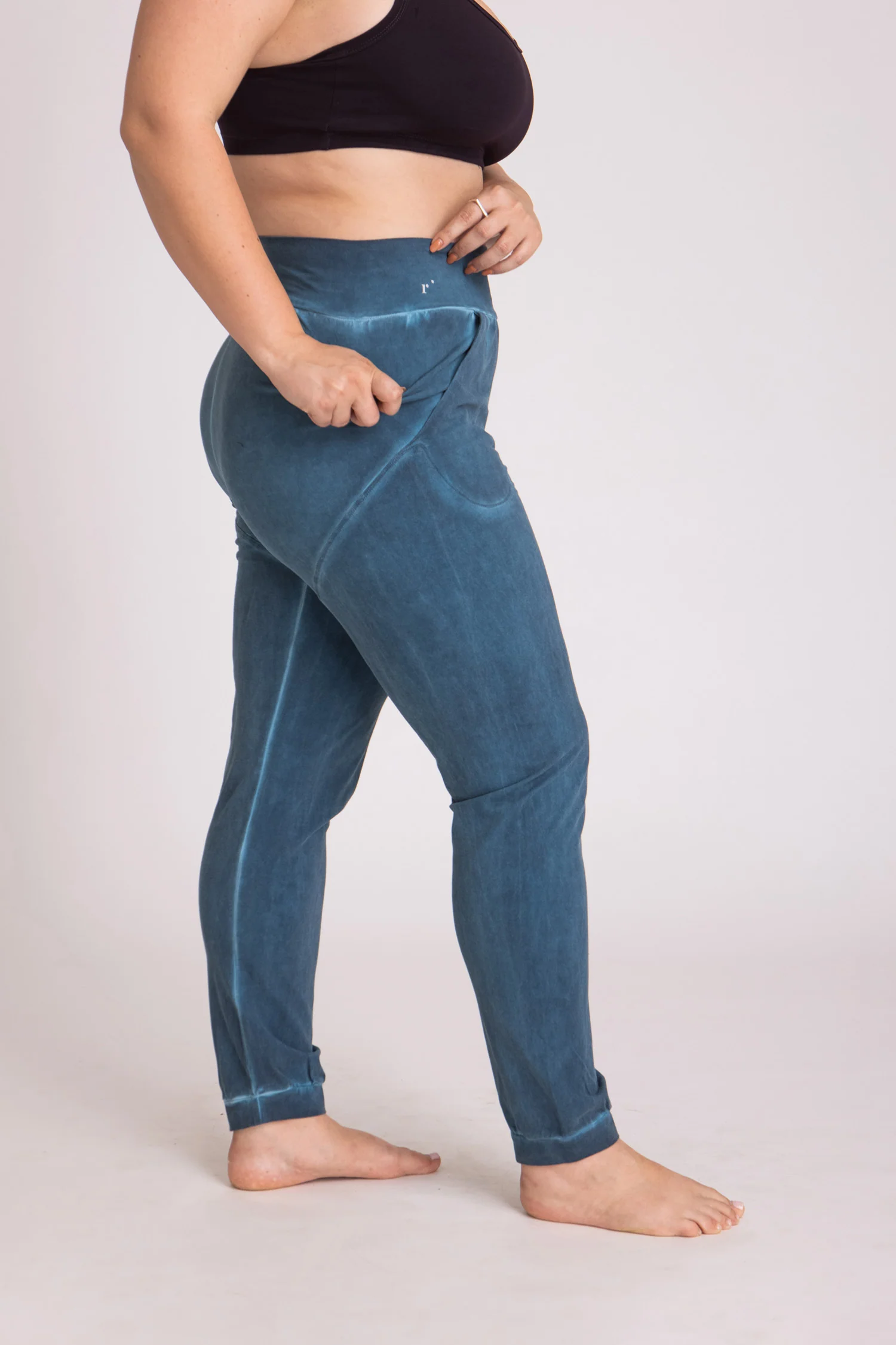 I'mPerfect Stonewash Unisex Slouchy Yoga Pants 50%off - Image 3