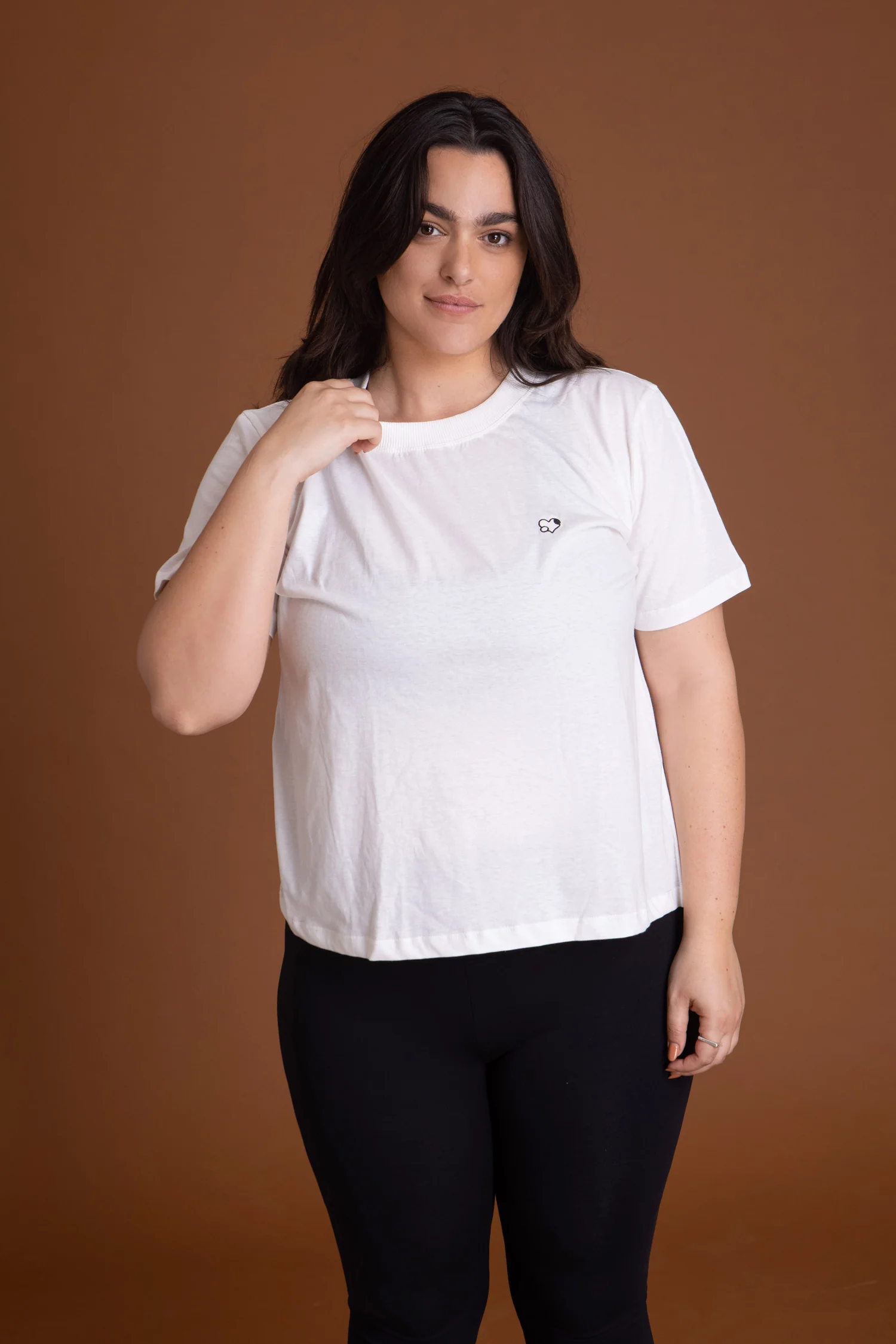 I'mPerfect 100% Cotton Crew Neck T-Shirt 50%off - Image 3