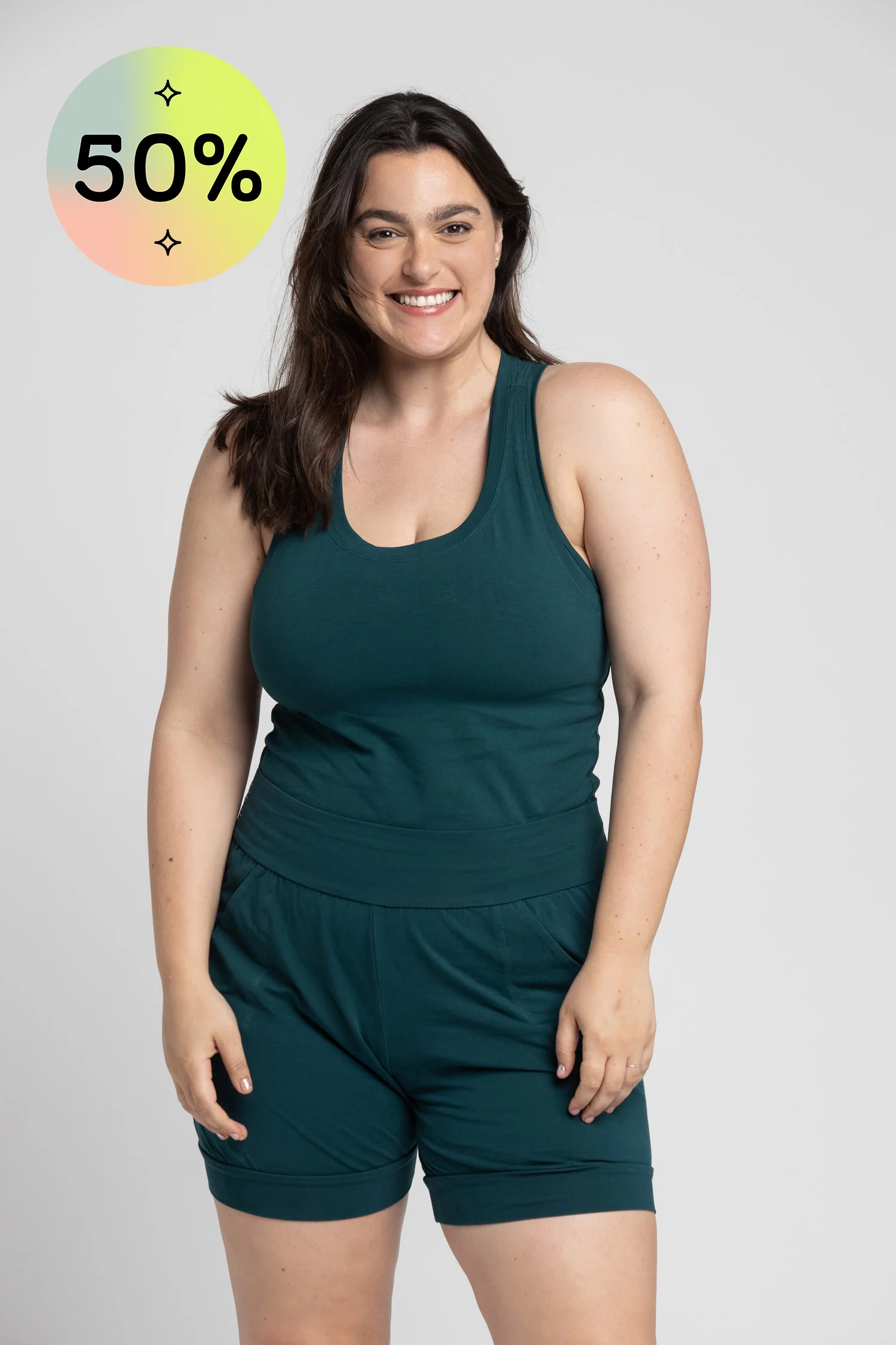 I'mPerfect Organic Cotton Racer Tank Top 50%off - Image 4