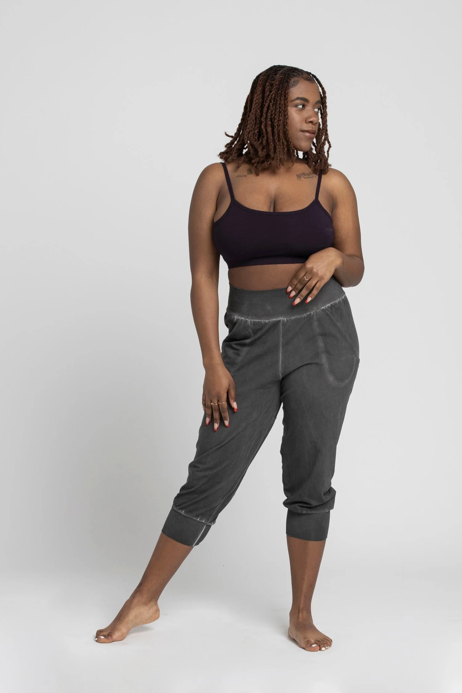 I'mPerfect Stonewash Slouchy Capri Pants 50%off - Image 6