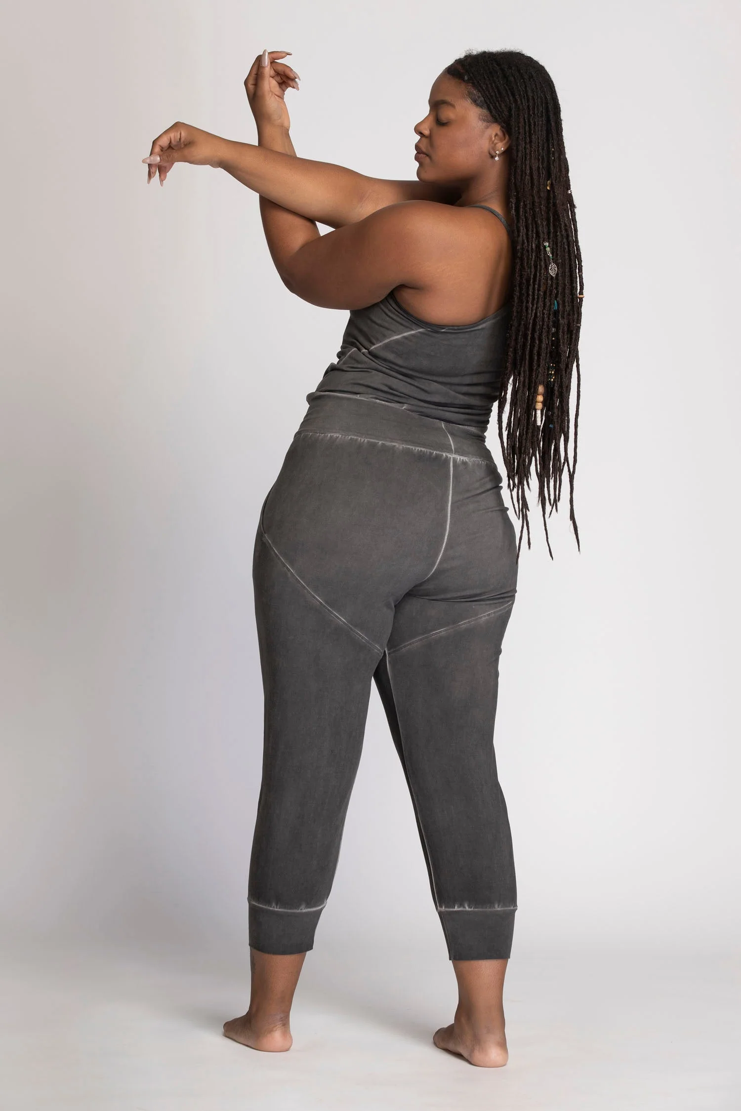 I'mPerfect Stonewash Yoga Jumpsuit 50%off - Image 9