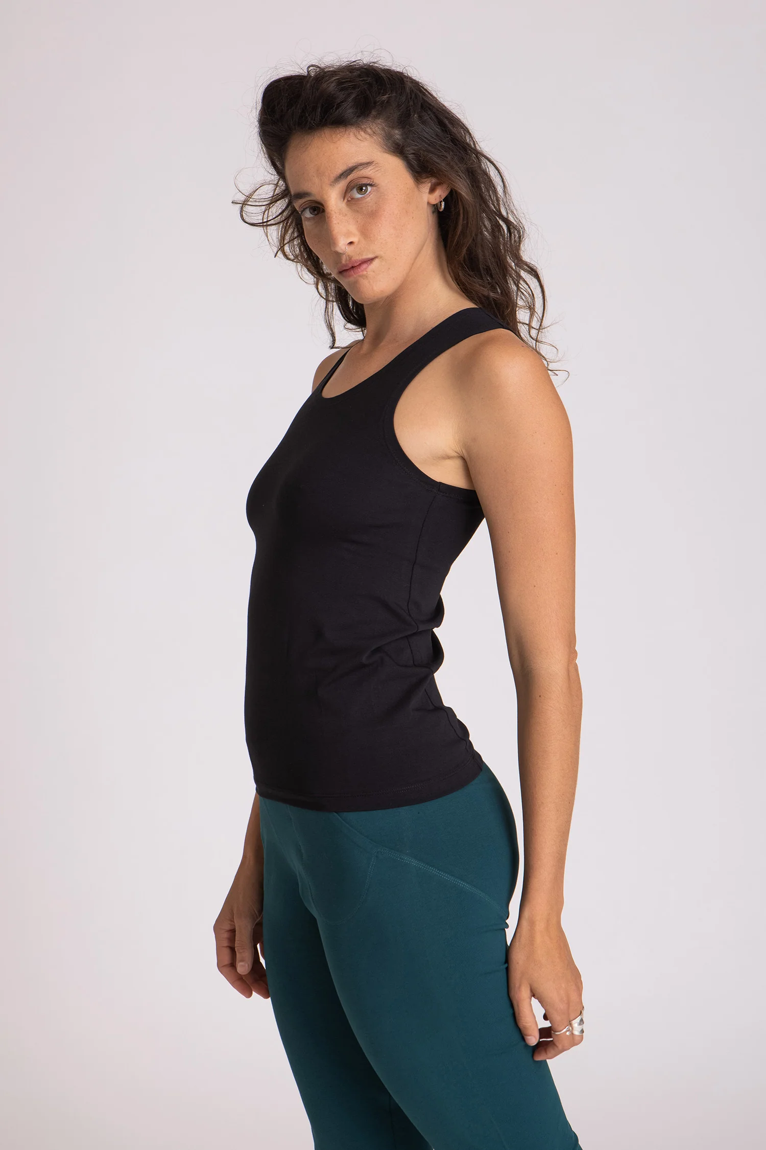 Half Moon Open Back Tank Top - Image 2