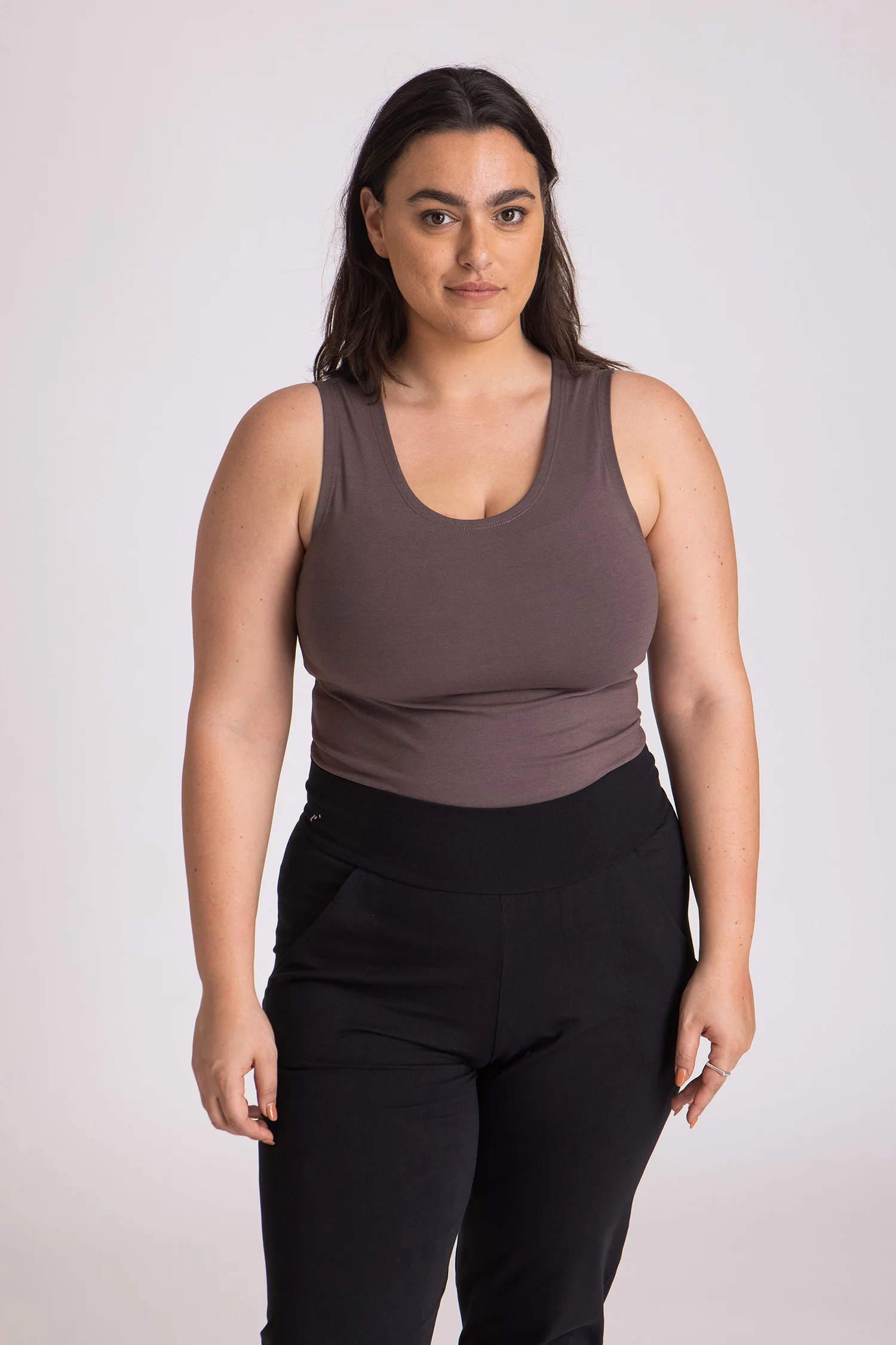 Half Moon Open Back Tank Top - Image 2