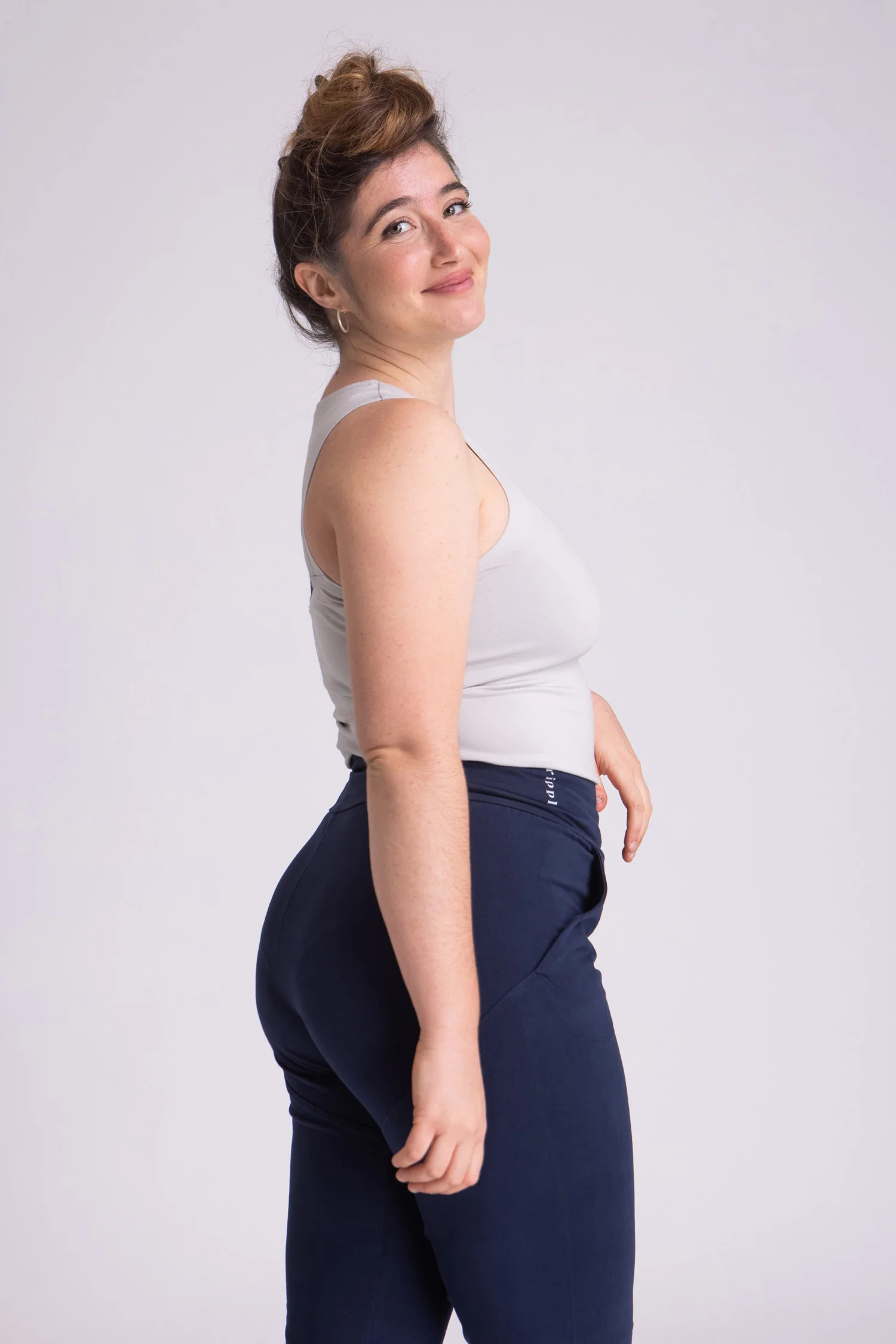 Half Moon Open Back Tank Top - Image 2