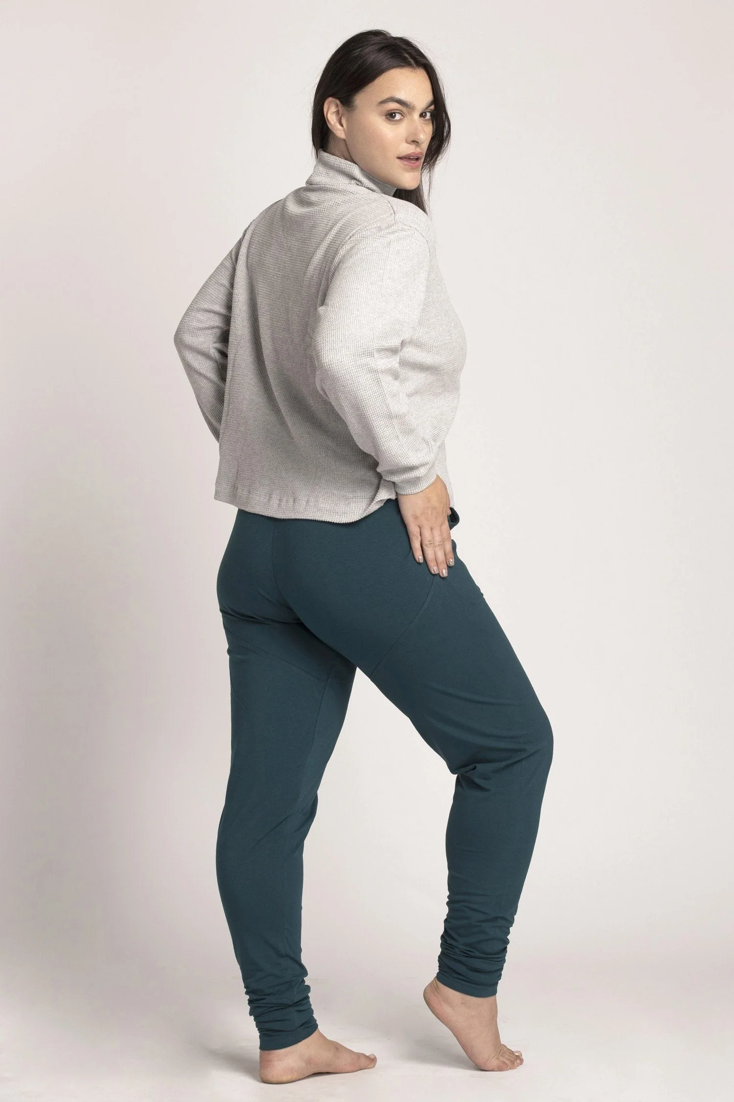 I'mPerfect Organic Cotton Extra Long Slouchy Pants 50%off - Image 8