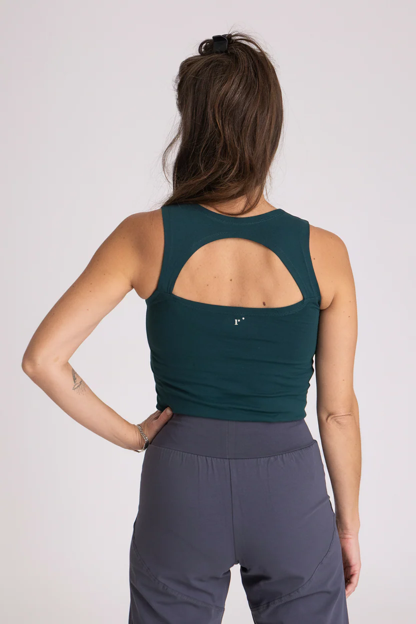 I'mPerfect Organic Cotton Half Moon Open Back Tank Top 50%off