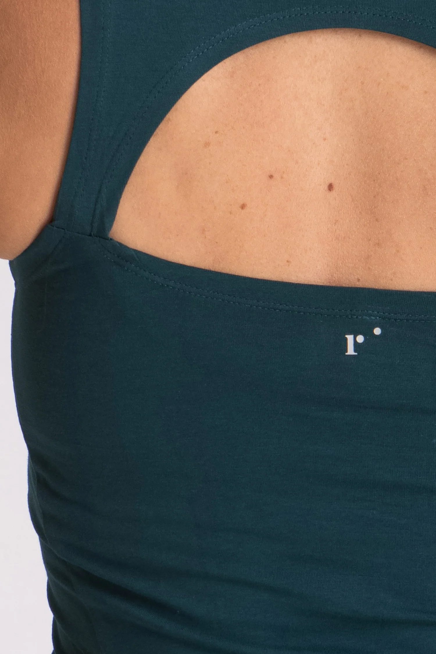 Organic Cotton Half Moon Open Back Tank Top - Image 3