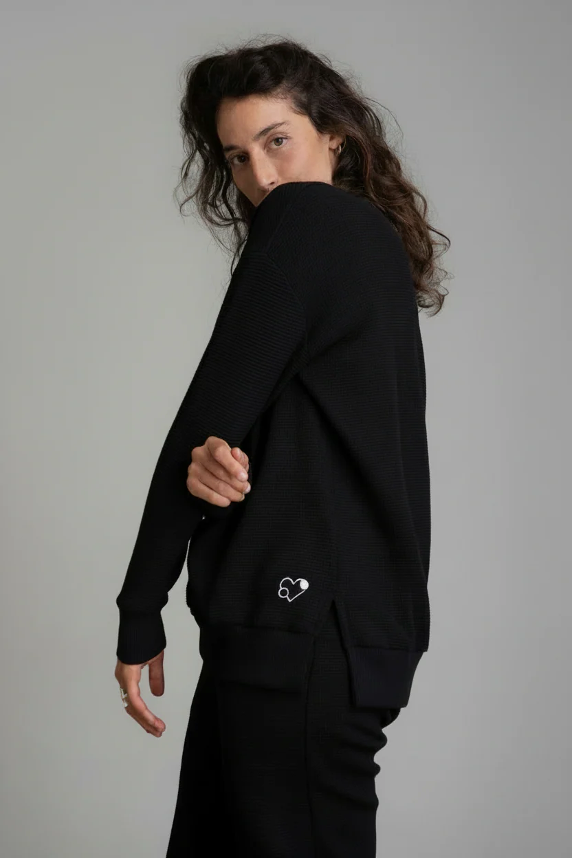 Pique Sweatshirt