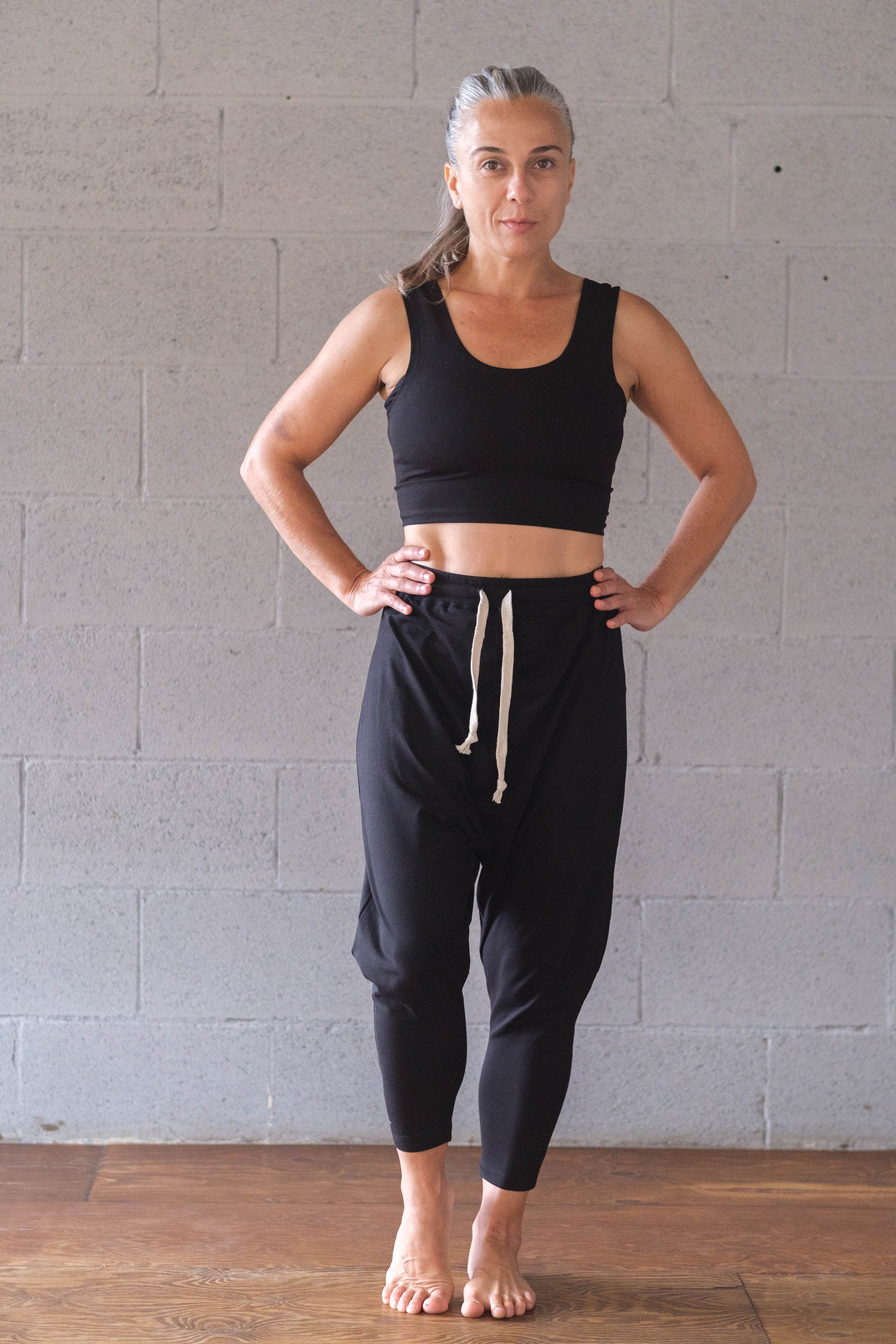 Soft Modal V Back Cropped Top - Image 5