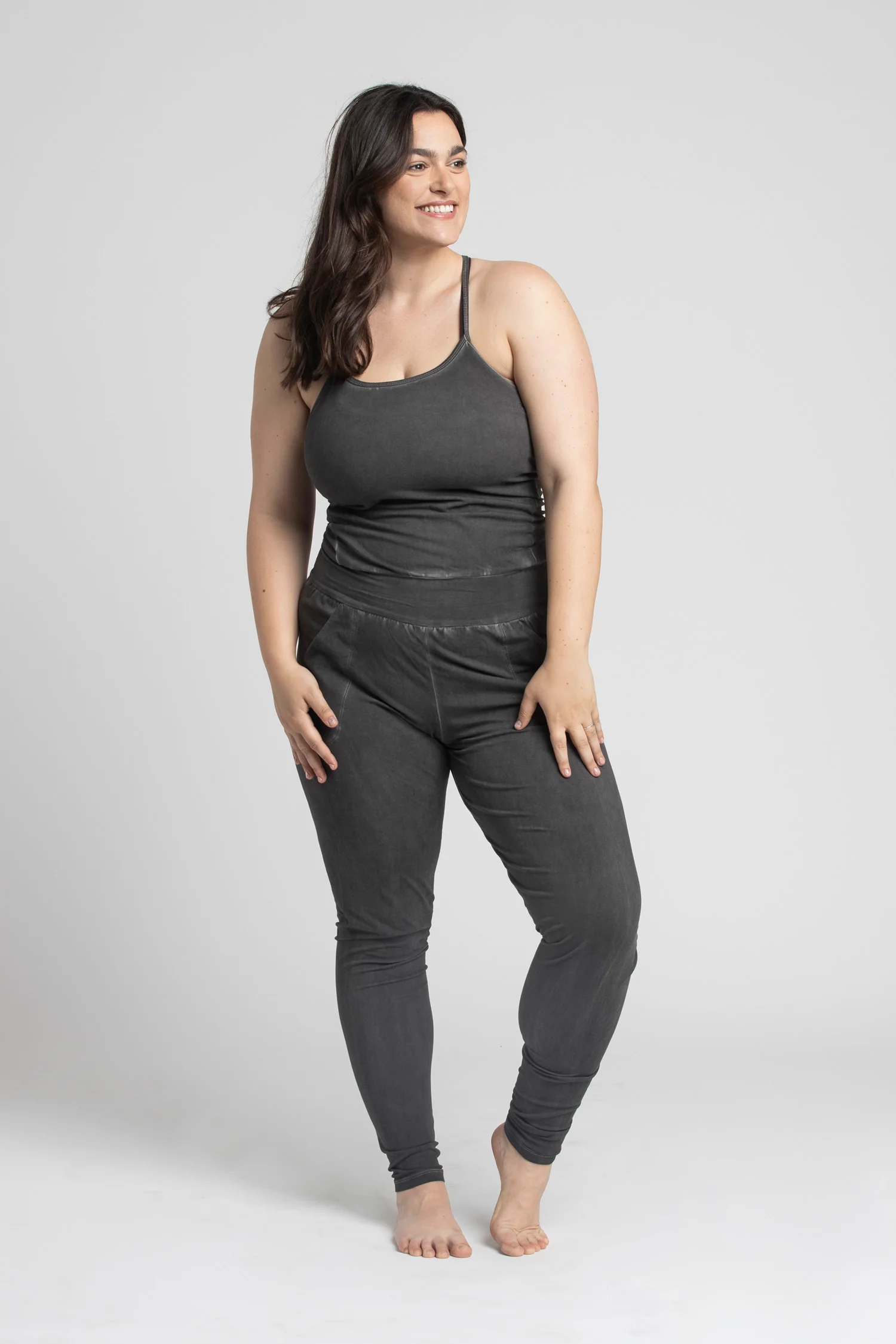 Stonewash Long Yoga Jumpsuit - Image 7