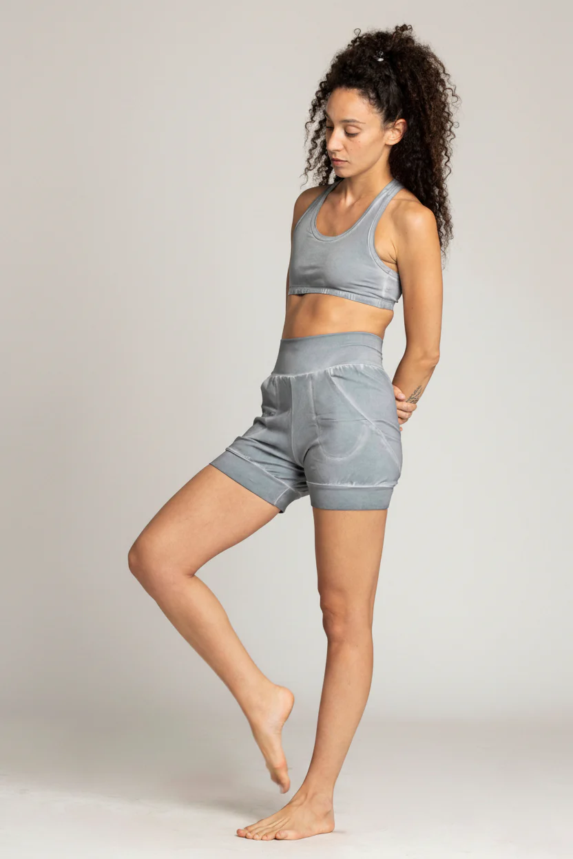Stonewash Racer-Back Bra
