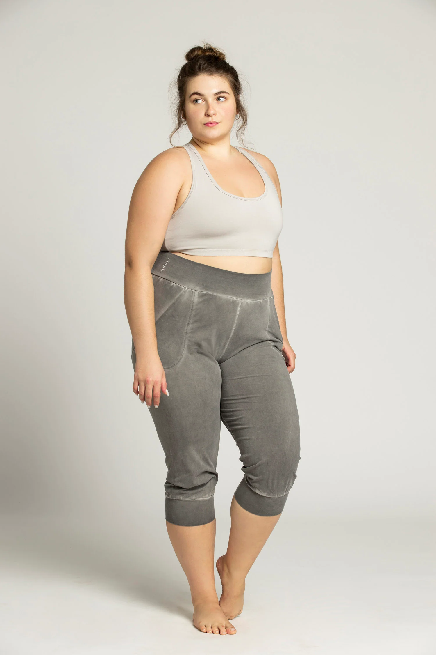 Stonewash Slouchy Capri Pants - Image 4