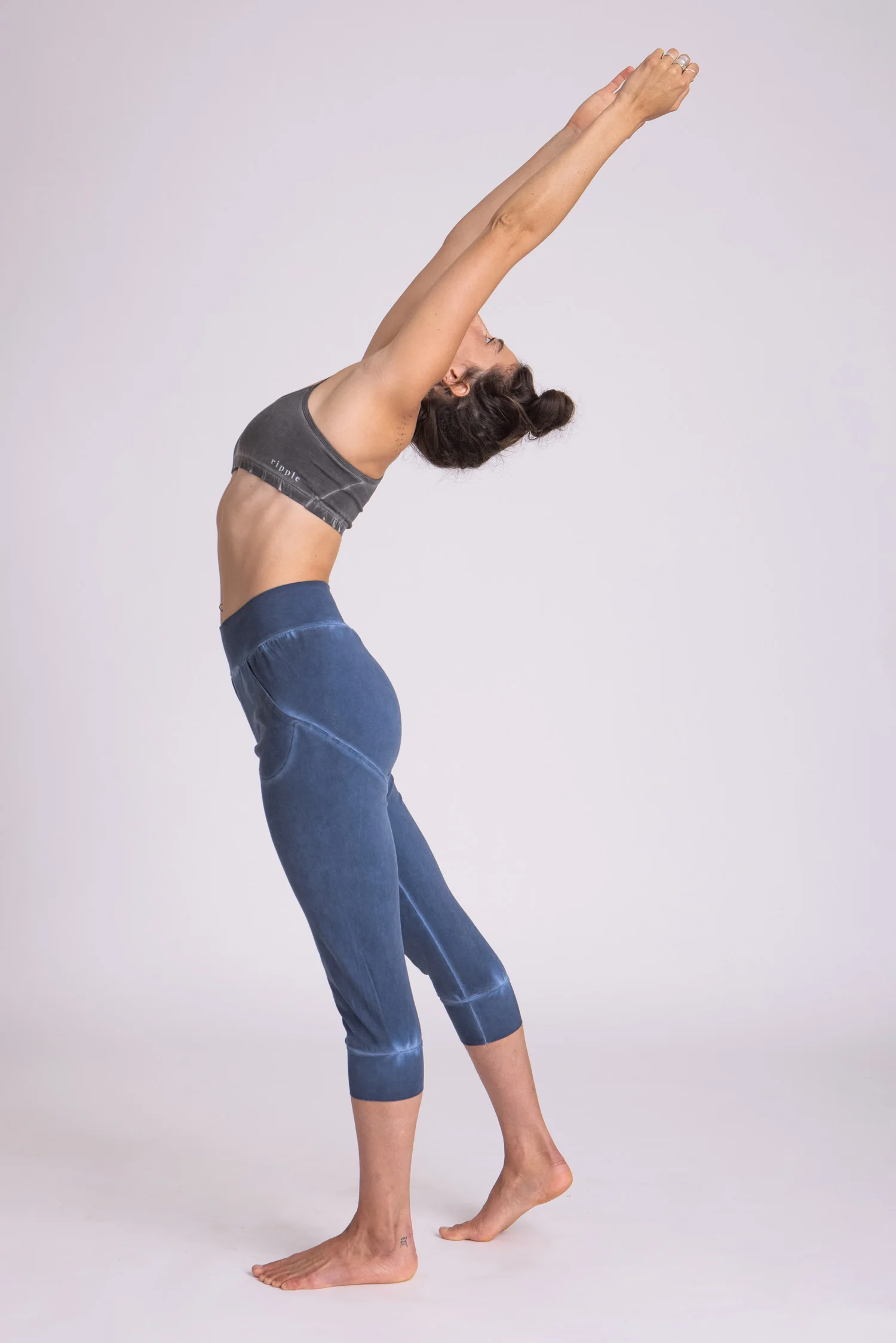 Stonewash Slouchy Capri Pants - Image 3